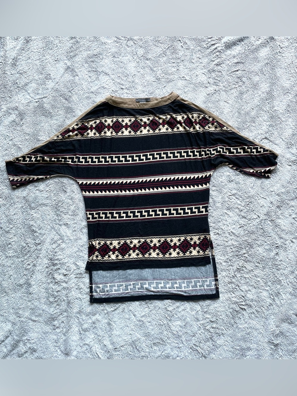 Suzy Shier Bohemian Half Sleeve Top